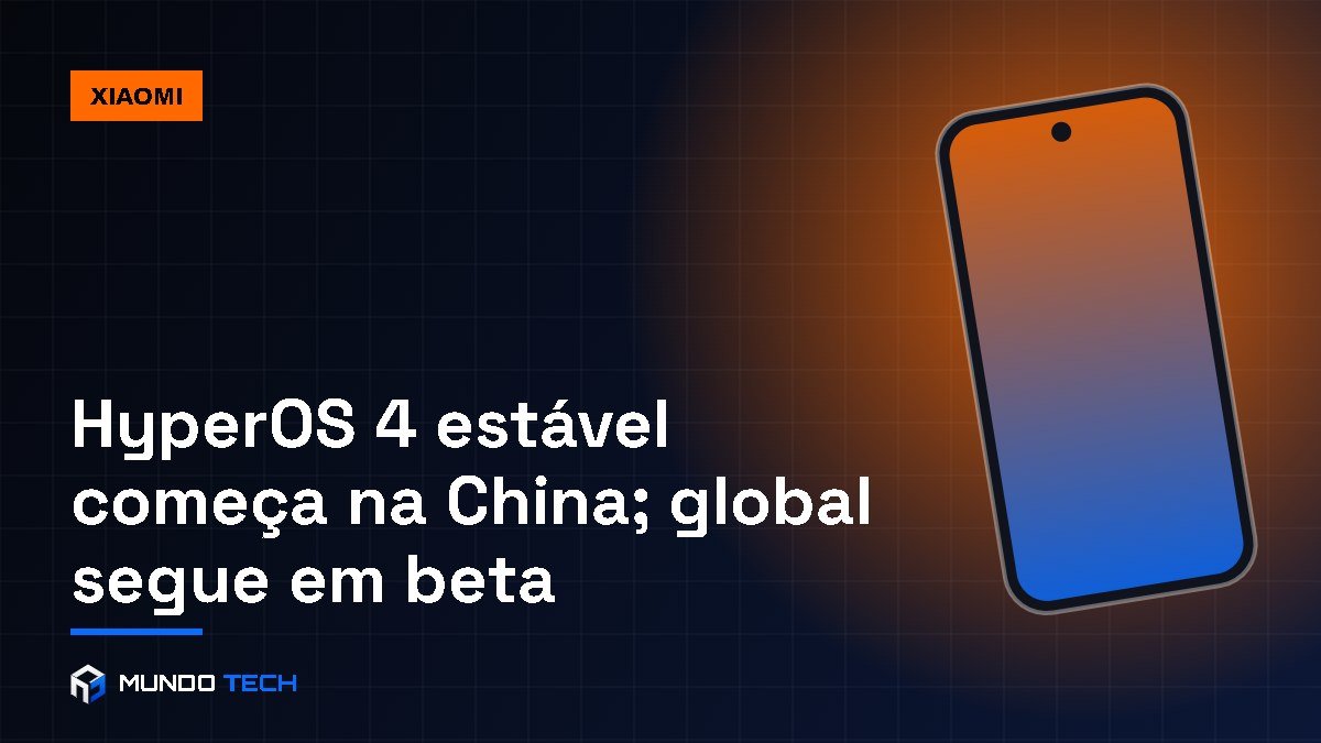 Capa: HyperOS 4 estável começa a chegar na China
